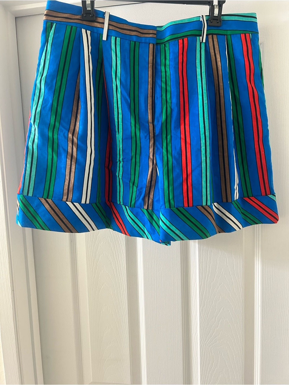 Blue Multi-Stripe Women’s Shorts